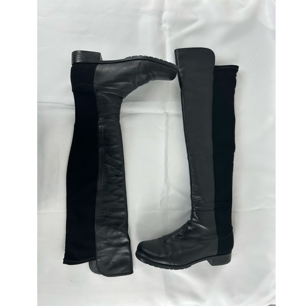 Stuartz Weitzman 5050 Black Knee High Boots